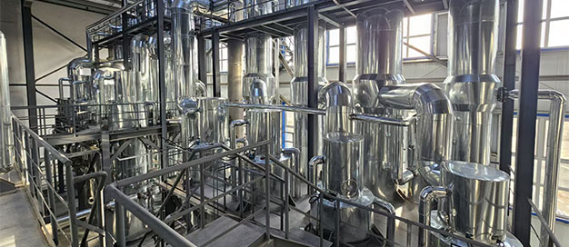 56t/h 赤藓糖醇TVR蒸发系统完成保温施工开始进行调试